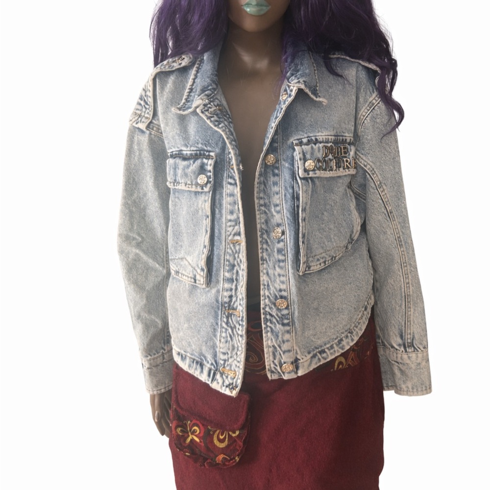 Doshe Jeans Couture Limited Edition Denim Jacket Small Y2K